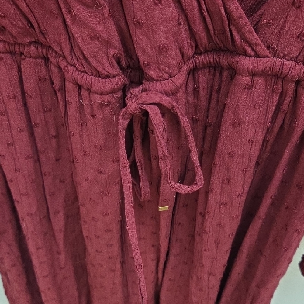 $5/$25-LOFT- Petite-Burgundy Long Sleeve Dress-EUC - Picture 3 of 6